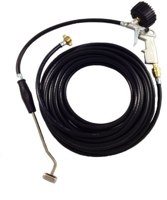 Reifenfüller 0-10 bar mit 15 Meter Schlauch, LKW Reifenfüllanschluss und Tankstellenstecker