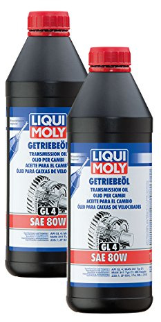 2x LIQUI MOLY 1020 Getriebeöl (GL4) SAE 80W 1L