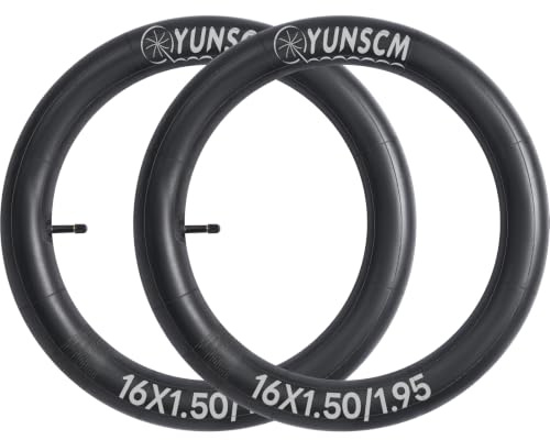 2-PCS 16 Heavy Duty Bike Tire Tubes 16x1.50/1.90 AV32MM Schrader Valve Premium Butyl Rubber Inner Tubes 16 Bicycle Tubes Compatible with 16x1.50 16x1.75 16x1.90 Bike Tire Tubes