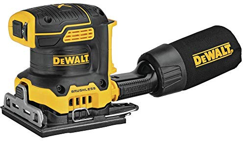 Dewalt DCW200BR 20V MAX XR Brushless Lithium-Ion 1/4 Sheet Cordless Variable Speed Sander (Tool Only) (Renewed)