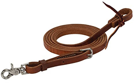 Weaver Leather Unisex-Erwachsene PROTACK Seilzügel, 1,6 cm x 2,4 m, SS Lederzügel, Geöltes Rotguss, 5/8 x 8'