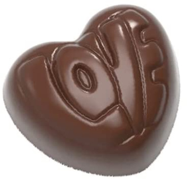 Stampo per cioccolato in policarbonato CUORE LOVE