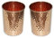 OSNICA Lot de 2 gobelets en cuivre pur martelé pour la guérison des produits ayurvédiques, accessoires de vaisselle, hauteur 9,5 cm