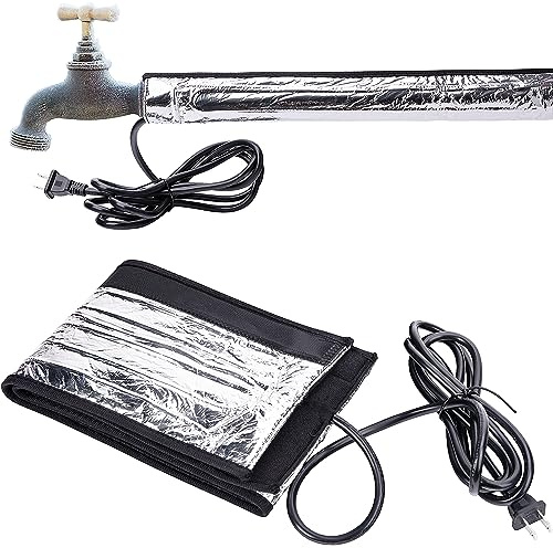 codree Water Pipe Heat Blanket - 38.5 x 6 Water Pipe Heat Tape - Aluminum Foil Freeze Protection Heating Cable for Metal & Plastic Pipes, 110V, Max Temperature 60˚