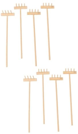 Didiseaon Lot de 2 Mini Râteaux Créatifs 14 X 3 5 Cm Ornements de Bureau Décoration de Maison 4 Pièces