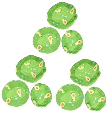 Zerodeko 9pcs Cotton Bowl Covers Food Preservation Cloths Reusable Wraps Kitchen Containers Lids for Storage