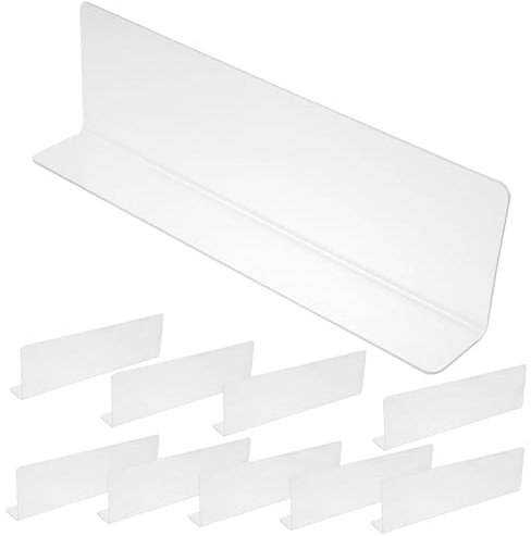 IMIKEYA 10St Trennwand Regalteiler für Waren Schrank Regal Fachteiler Schubladen aus Kunststoff Warenregaltrenner Einzelhandelsregale Teilung Abschneiden Stahldraht Trennplatte Zubehör PVC