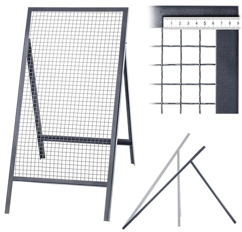 KADAX Tamis à jet rectangulaire en fil d'acier - Pour le jardin, le sable, le sable, le sable, le sable, la terre et les pierres - Largeur du maillage : 2 x 2 cm