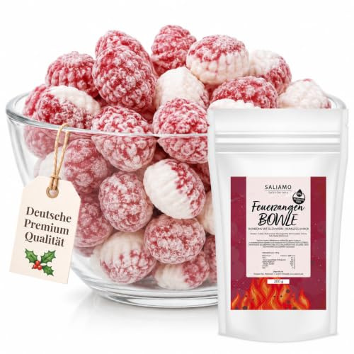 Saliamo | 200g Feuerzangenbowle Winter Bonbons Weihnachten - weihnachtliche winterliche Bonbons - Hergestellt in deutscher Manufaktur - ohne Alkohol