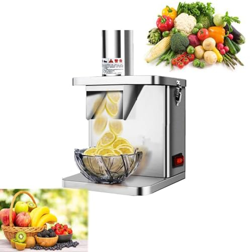 WHYYDSS Tagliaverdure Commerciale da 250 W con Stampo per Cubi da 6/8,2/9,3/12,5/15 mm, Tagliaverdure Elettrico, per Cipolle, Patate