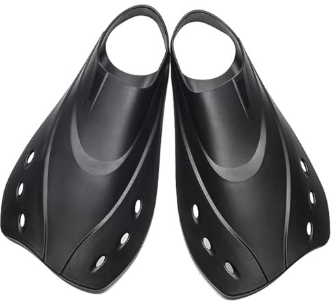 Schwimmtauchflossen, Schwimmtrainingsflossen - Bequeme Tauchflossen - Ergonomische, Bequeme Tauchflossen, professionelle Kurze Schwimmflossen, Kurze Flossen, Schwimmtrainingsflossen zum