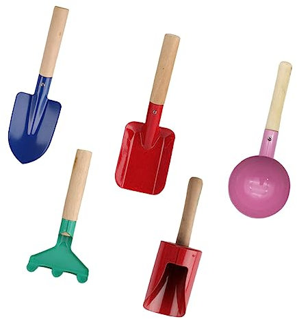 KOMBIUDA 1satz Junge Mädchen Gartenwerkzeuge Mit Holzgriff Geeignet Für Kleine Hände Leicht Und Handlich Zum Pflanzen Und Spielen Im Garten