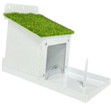 perfk Futterstation für Eichhörnchen aus Metall, Futterstation für Streifenhörnchen, Ornament, zum Aufhängen, kompakt, leicht zu befüllen, Futterstation,