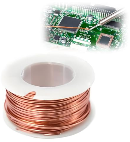 Kupferdraht,Kupferlackdraht,Kupferdraht,0,2mm X 10m Kupferdraht,Natürliche Temperaturbewertung, Weit Verbreitet Für Transformatoren, Induktoren