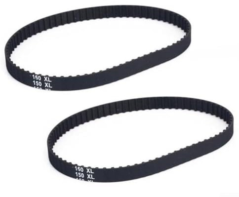 Correa dentada de 75 dientes 150XL037, 10 mm de ancho para un rendimiento robusto de transmisión de engranajes (2 piezas)