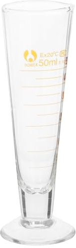 TOPPERFUN Vaso Laboratorio Medidor Vidrio para Graduado 50ml