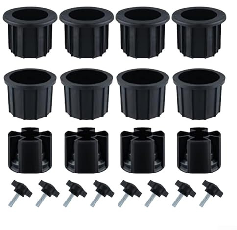 HOHOVYVY Adaptateur de parasol, anneaux de réduction pour parasol, support de parasol, kit de protection à œillets avec vis en acier inoxydable pour parasol de jardin (Twenty-piece)