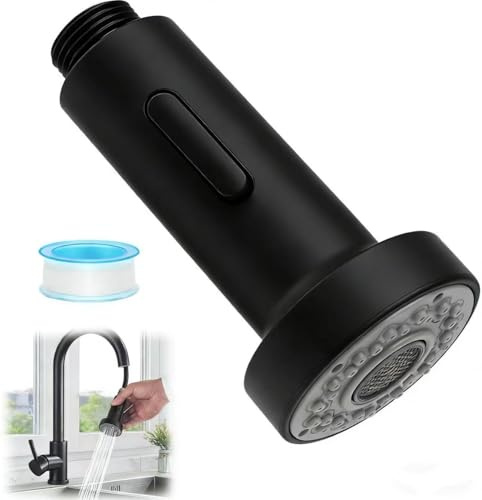 2 Modi Brausekopf für Küchenarmatur – Ersatz Brausekopf mit Strahl- & Duschfunktion, Wasserhahn Aufsatz Küche, Pull-Out Küchenbrause, Ersatzhandbrause Kompatibel mit Standard Küchenarmaturen