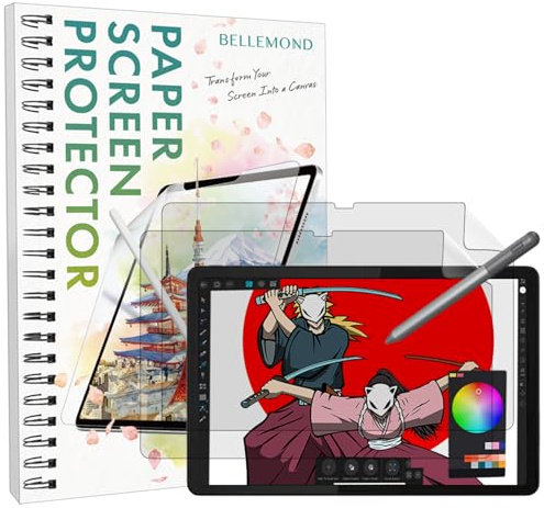 BELLEMOND Paper Screen Protector for Lenovo Tab M11 / K11 LTE 11, 2 Pack | Made in Japan, Rough paper feel texture, Enhanced stylus control, Ideal for writing, drawing and note-taking