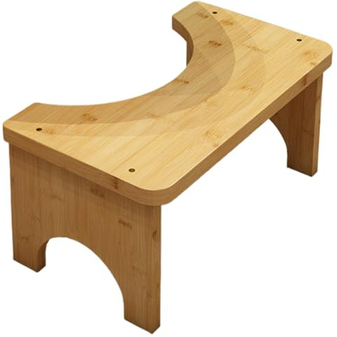 Repose-pieds pour toilettes – Repose-pieds de salle de bain, tabouret à haute portée, tabouret de pot en bois | Aide ergonomique améliorée pour une utilisation polyvalente pour soulager la grossesse