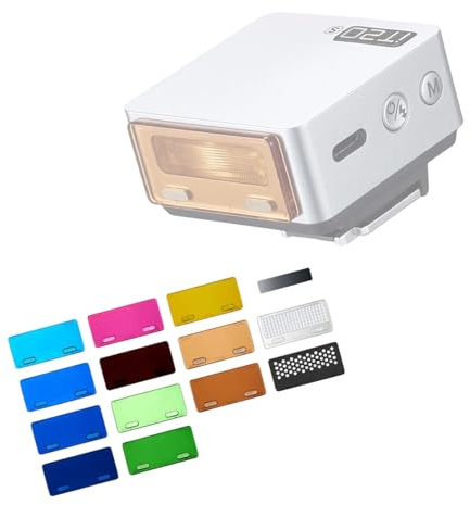 Attachable Flashlight Diffuser Color Gels Set Flashlight Color Temperature Filter with Carrying Pouch Filter