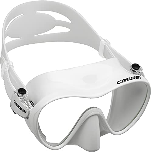 Cressi F1, vita snorkelmasker, vita, ingen