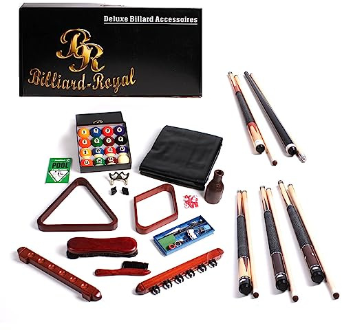 Billiard-Royal Billard Accessoires-Set Zubehörset Queues Kugeln Triangel Bürste Billardkreide