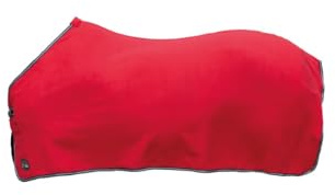 HKM 8775 Abschwitzdecke Madrid Pferdedecke Stall-/Weidedecke Polarfleece 115-165,rot