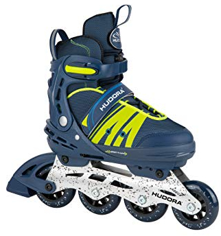 HUDORA Inline Skates Comfort - Inliner für Kinder & Jugendliche in versch. Größen - Roller Skates bis zu 6 Größen in Weite & Länge verstellbar - atmungsaktive Freizeit Inline Skates