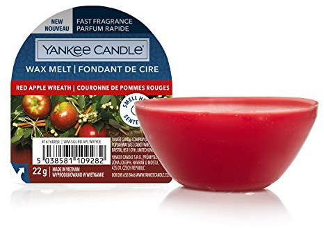 Yankee Candle Wax Melts | Red Apple Wreath | Up to 8 Hours of Fragrance | 1 Count