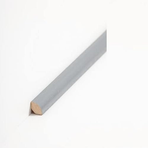 PROVISTON Plinthe quart de plinthe 24/14 | gris bleu | 14 x 14 x 2000 mm | laquée | plinthe en bois massif | plinthe | design sobre | 10 m