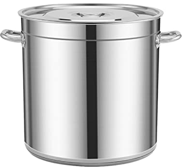 Olla de Gran Capacidad Olla grande, olla sopera de acero inoxidable de calidad alimentaria con tapa ajustada, fondo compuesto de acero inoxidable de tres capas, gran capacidad ( Size : 45*45cm(70L) )
