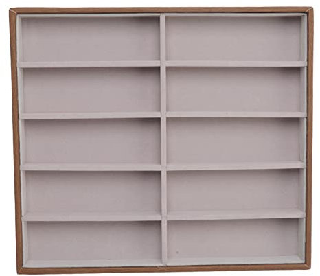 Natudeco Boîte à Lunettes pour Ranger 10 Emplacements pour Lunettes Boîte de rangement pour Lunettes Boîte à Lunettes de Soleil Homme Femme