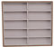 Natudeco Lunettes De Soleil Boîte De Présentation En Bois Massif PU Lunettes De Soleil Mallette De Rangement Grande Capacité Lunettes De Soleil Organisateur Plateaux Pour Lunettes (10 grilles)