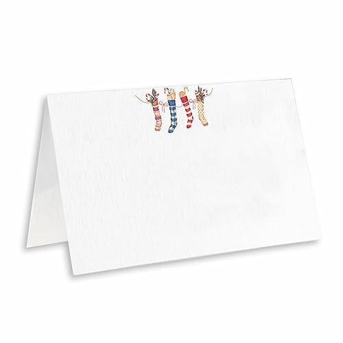 Tarjeta de mesa de Navidad, juego de 25 tarjetas estilo tienda de campaña, papel especial fácil de escribir y plegable, tarjetas de asiento para fiesta de Navidad, etiquetas de alimentos -C01