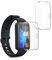 kwmobile 2X Schutzhülle kompatibel mit Huawei Band 10/9 / 8 Hülle - Fullbody Cover Set aus Silikon - Transparent