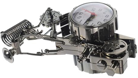 PRETYZOOM Traktor Uhr Schreibtisch schmücken Kinderwecker Ornament Digitale Wanduhr Modelle Traktor-Stifthalter-Uhr Bürodekoration Haushalt Dekorationen Antiquität Geschenk Muschelschale
