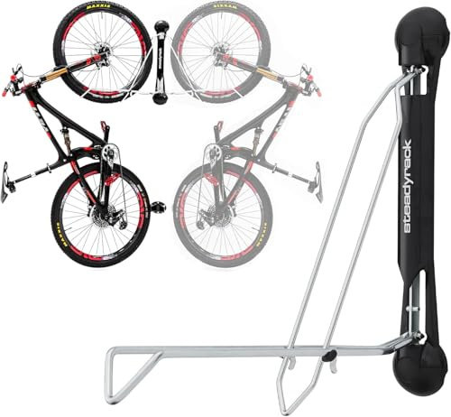 Steadyrack Soporte de Bicicletas – Classic Soporte de Bicicletas – Colgador de Bicicleta Pared como Solución de Almacenamiento para el Hogar, Garaje o Aparcamiento de Bicicletas