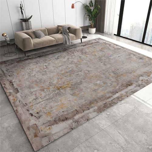 PAJEON Moderner Bunter Grunge Teppiche Gegend, Mosaiktarnung rutschfest Leicht Zu Reinigende Quadratische Teppiche - für Schlafzimmer Kinderzimmer 80 x 150 cm