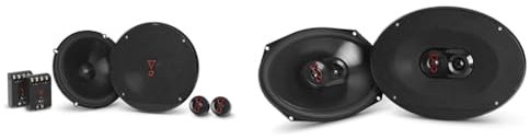 JBL Stage3 607C Système de Haut-Parleur Voiture à 2 Voies - 250 Watt Composants Ensemble d'enceinte & Stage3 9637 - Ensemble Haut Parleur à 3 Voies de Harman Kardon - Enceinte Voiture de 375 Watts