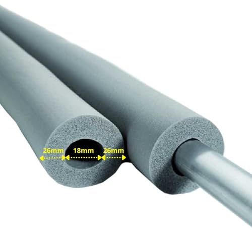 INSUL-TUBE® H PLUS Kautschuk 2m Rohrisolierung Ø 18 mm x 20 mm Dämmung 100% GEG