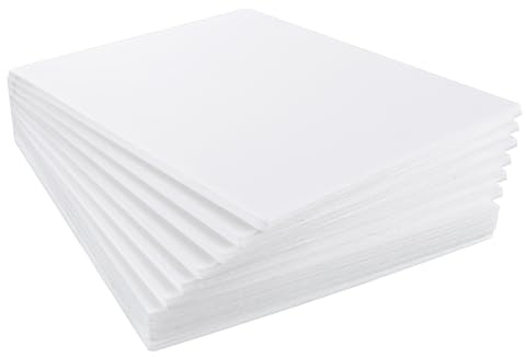 ASelected 10 Pack A2 (594 X 420Mm) Foam Board, 5Mm Thick Polystyrene Foam Sheet for Model Making, Mounting Photos, Presentations, Arts and Crafts Projects (White)