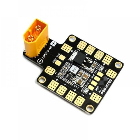 Matek Systems PDB XT60 mit BEC 5V und 12V 2oz Kupfer-Stromverteilungsplatine Kompatibel mit RC-Hubschrauber, FPV-Quadrocopter und Multicopter(2 PIECES)