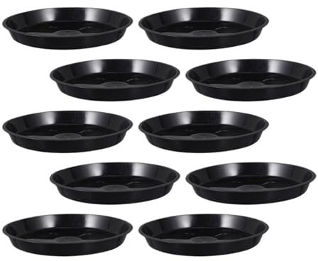 Plateau Pour Pot De Fleurs Plateau de Pot de fleur en plastique, grand plateau de plantes, fond plat, plateau de Pot de fleurs d'intérieur, plantes de jardin, sous-verres ronds, 10 pièces Plateau Pour