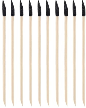 Pack Of 50 Fine Detail Sanding Sticks With Angled Tips Nails Art Supplies For Woodworking And Model Crafting