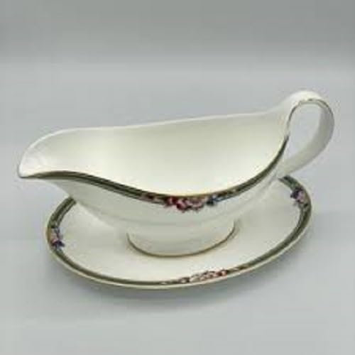 Royal Doulton Orchard Hill Pattern Gravy Boat and Stand - Fine Bone China