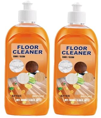 Solución de limpieza de suelos, limpiador de suelos de madera, quitamanchas de suelos, detergente, limpiador de suelos multisuperficie, para suelos de madera, 100 ml (3,38 onzas líquidas)(2pc)