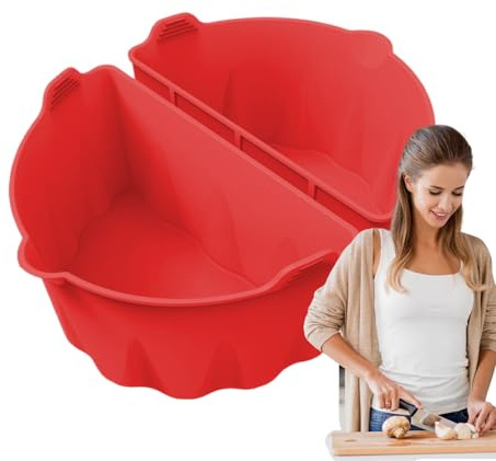 Silicone Cover for Slow Cooker, 1 Pair Suitable for 5-7 L Kitchen Utensils | Reusable Silicone Cover for Slow Cooker - for Family Dinners, Banquets and Parties