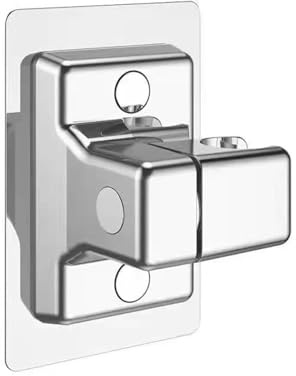 Duschmunstyckehållare, roterbar duschmunstyckehållare väggmonterad duschställning självhäftande justerbar handhållen konsol badrumstillbehör(Sliver)