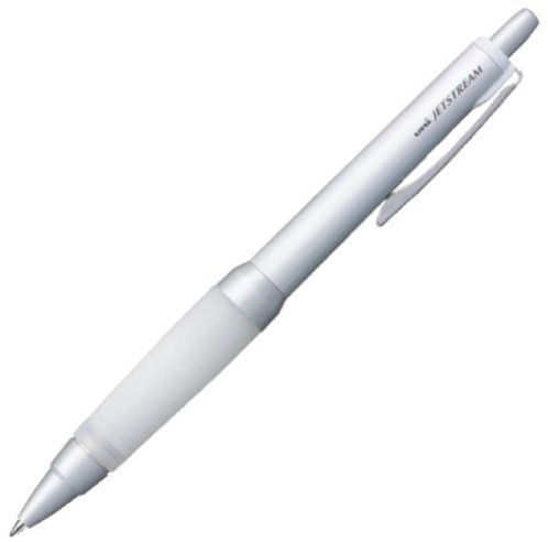 Uni Alpha-Gel Jetstream 0,7 mm kulspetspenna, silverkropp, svart bläck (SXN100071P26)